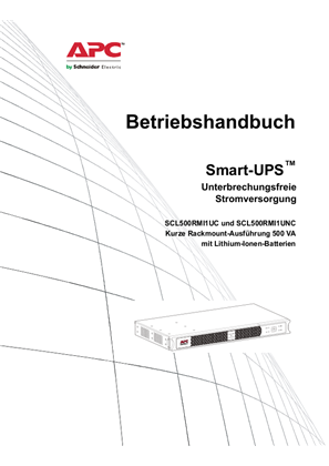 SMART-UPS SCL500RMI1 UC/UNC