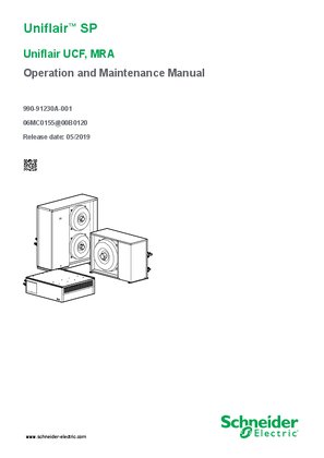 Uniflair SP 60 Hz Operation and Maintenance Manual