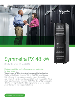 Symmetra PX 48kW (400V) Brochure