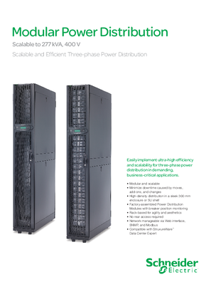 Modular Power Distribution Brochure, 400V Input