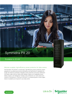 Symmetra PX 20kW Brochure (208V)