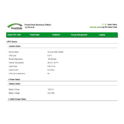 PowerChute Business Edition v10.0.1 (64 bit systems only)