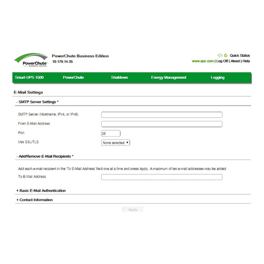 PowerChute Business Edition v10.0.1 (64 bit systems only)