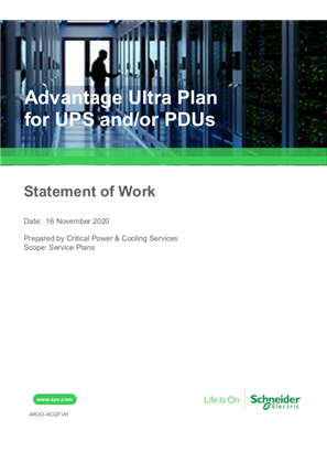 Advantage Ultra Plan for UPS and/or PDUs