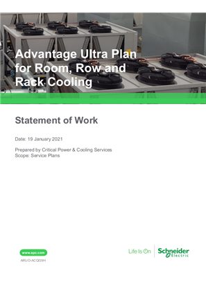 Advantage Ultra Plan for Room, Row and Rack Cooling 