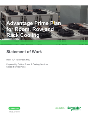 Advantage Prime Plan for Room, Row, and Rack Cooling Products