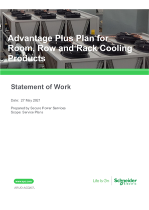 Advantage Plus Plan for Room, Row and Rack Cooling Products