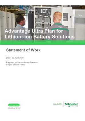 Advantage Ultra Plan for Lithium-ion Battery Solutions