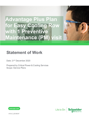 Advantage Plus Plan for Easy Cooling Row with 1 Preventive Maintenance (PM) visit