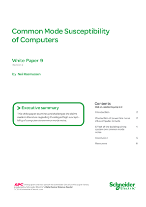 Common Mode Susceptibility of Computers