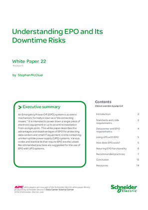 Understanding EPO and its Downtime Risks