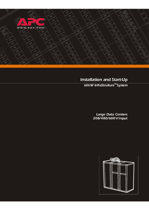 InfraStruXure for Large Data Centers 208/480/600 V (Manual)
