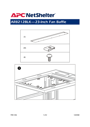 Rack Fan Tray : Roof Fan Tray Baffle Plates Installation (Sheet)