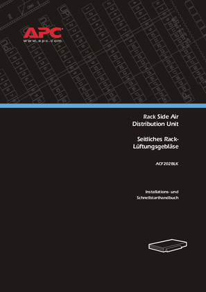 Installation der Rack Side Air Distribution Unit, 230 V (Handbuch)