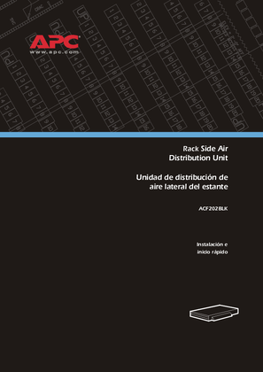 Instalación de la unidad de distribución de aire lateral en el rack de 230 V (manual)