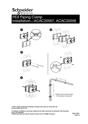 InfraStruXure Cooling Distribution Unit Pipe and Clamps Kit (Sheet)