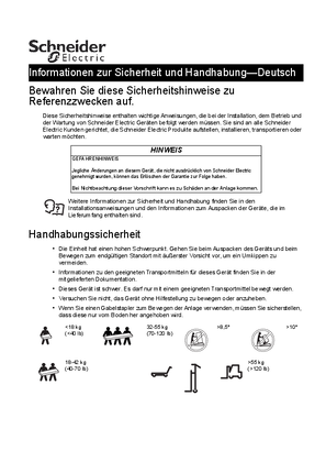 Cooling Unit Sicherheit und Handhabung (Infoblatt)