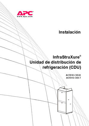 Instalación de la unidad de distribución de la refrigeración InfraStruXure (manual)