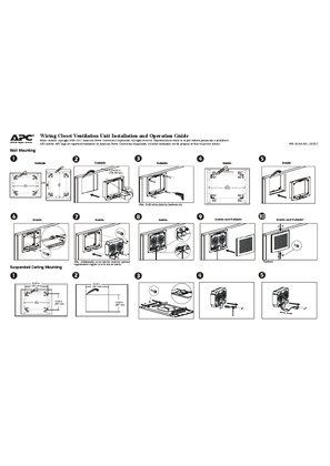 Wiring Closet Ventilation Unit Installation and Operation Guide (Sheet)