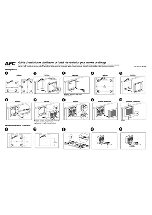 Guide d'installation et d'utilisation de l'unité de ventilation pour armoire de câblage (fiche)