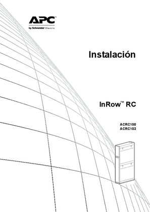 Manual de instalación de InRow RC (serie ACRC100)