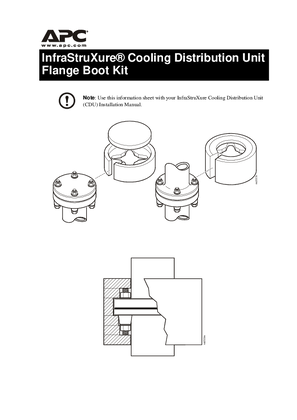 InfraStruXure Cooling Distribution Unit Flange Insulation Kit - Installation (Sheet)