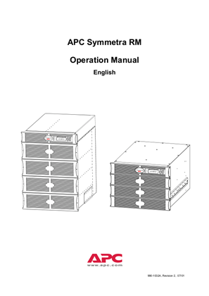 Symmetra RM [2-6 kVA and 8-12 kVA N+1 Redundant Power Array] Operation Manual - International