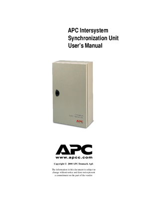 Silcon Accessories Intersystem Synchronization Unit (Manual)
