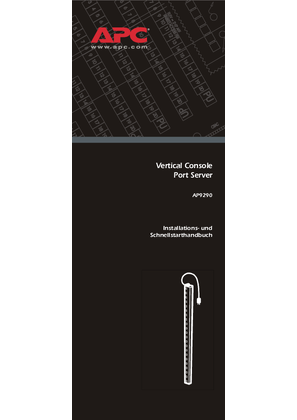 Console Port Server: Vertikalmontage (Handbuch)