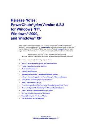 PowerChute plus v.5.2.3 (Readme)