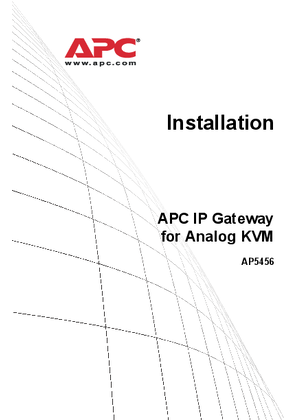 RackMount KVM : IP Gateway for Analog KVM (Manual)