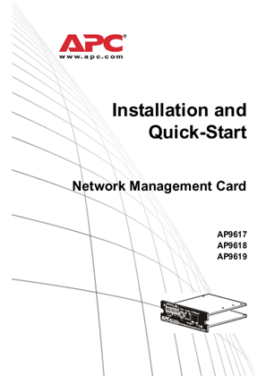 UPS Network Management Cards Installation and Quick-Start (Manual)