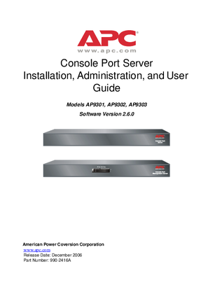Console Port Server v.2.6.0 (Online Guide)