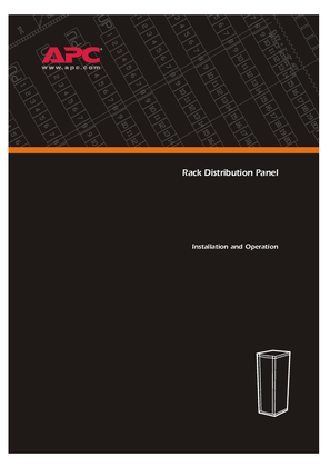 InfraStruXure Power Distribution Units : RDP 230 V (Manual)