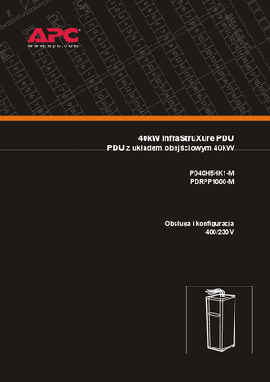 InfraStruXure Power Distribution Units 400 V (Manual)