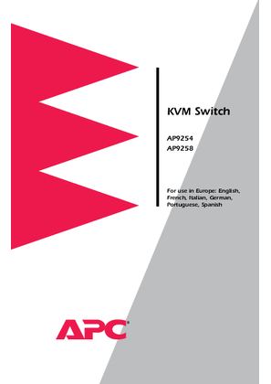 Analog KVM Switches 4 Port, 8 Port (Manual)