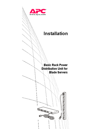 Basic Rack PDU für Blade-Server, Installation (Handbuch)