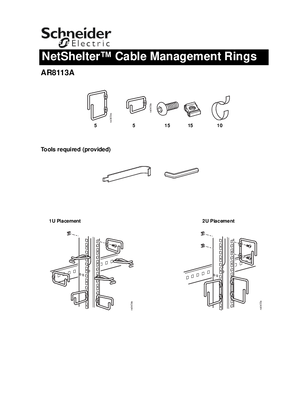 NetShelter Cable Ring Kit Installation Sheet