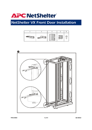 NetShelter VX Enclosures Door Installation (Manual)