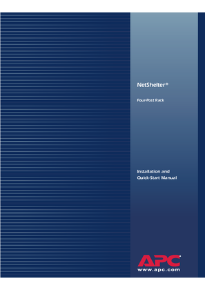 NetShelter 4 Post Open Frame Racks (Manual)