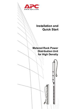 Metered Rack PDU for High Density Installation (Manual)
