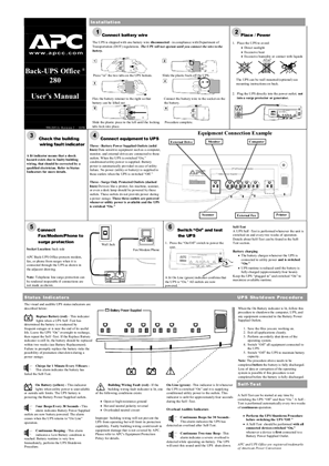 Back-UPS Office 120 V (Sheet)