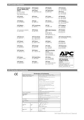 Back-UPS ES 230 V (Sheet)
