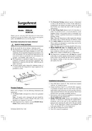 SurgeArrest Personal : 5-Outlet, UK 230 V (Sheet)