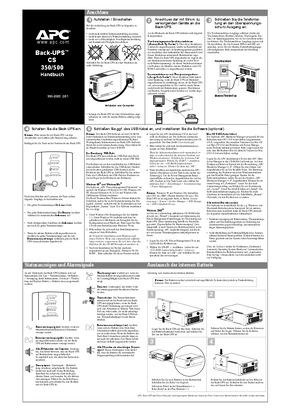 Back-UPS CS 350/500 230 V (Infoblatt)