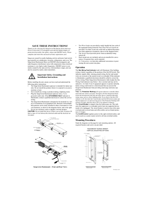 SurgeArrest Rack-mount 120 V (Manual)