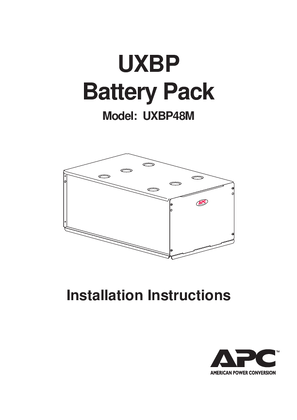 Matrix Battery Systems UXBP48M Battery Pack (Sheet)