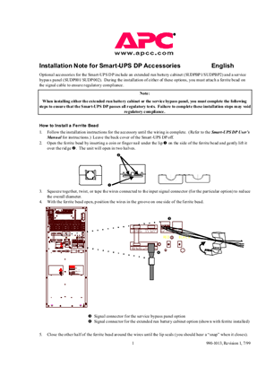 Smart-UPS DP Accessories (Sheet)
