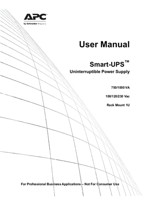 Smart-UPS 1000/1500 100/120/230V; 750/1000XL 120/230V Tower