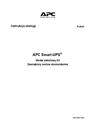 Smart-UPS Battery Systems RM 3 U, 2200 VA, 3000 VA, 120/230 V (Manual)
